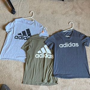 3 Large Men’s Adidas Athletic T-Shirts